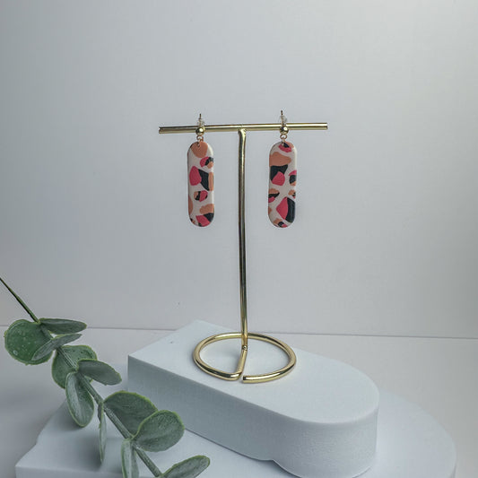 Wild Ember -2 - Handmade Polymer Clay Earrings