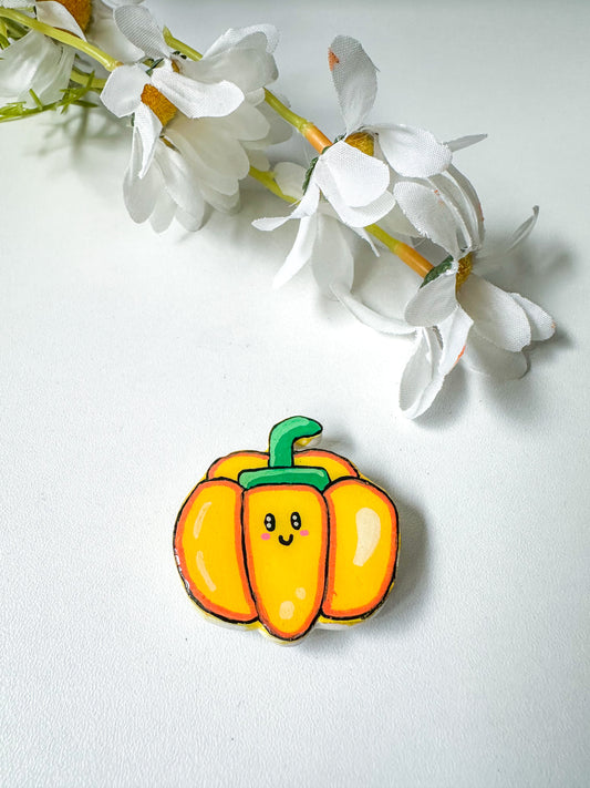 Yellow Bell Pepper Fridge Magnet